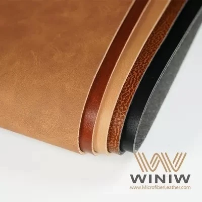 Soft Micro Faux Leather Vegan PU Leather Labels Material