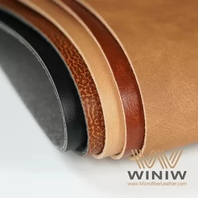 Soft Micro Faux Leather Vegan PU Leather Labels Material